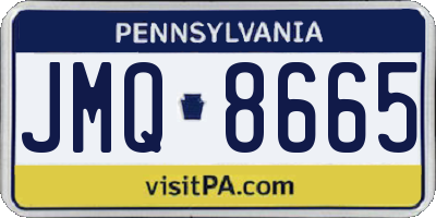 PA license plate JMQ8665