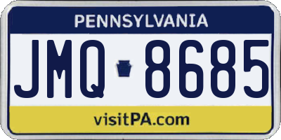 PA license plate JMQ8685