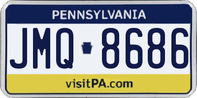 PA license plate JMQ8686