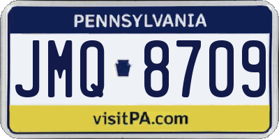 PA license plate JMQ8709