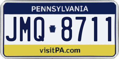 PA license plate JMQ8711