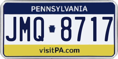 PA license plate JMQ8717