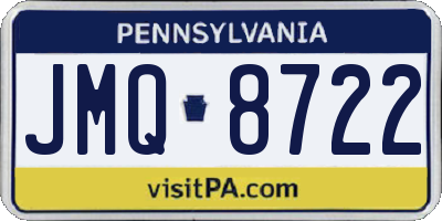 PA license plate JMQ8722