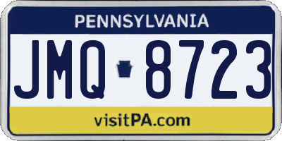 PA license plate JMQ8723