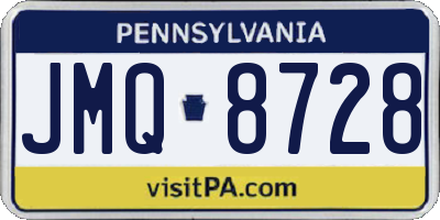 PA license plate JMQ8728