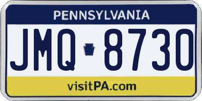 PA license plate JMQ8730