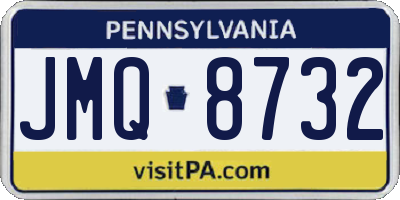 PA license plate JMQ8732