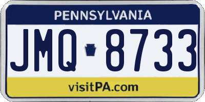 PA license plate JMQ8733