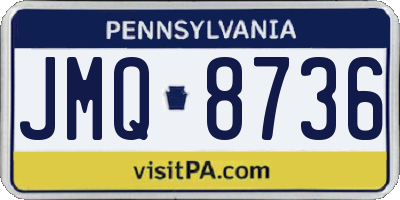 PA license plate JMQ8736