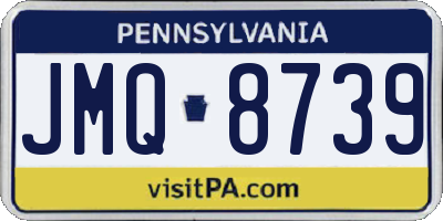 PA license plate JMQ8739