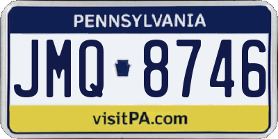 PA license plate JMQ8746