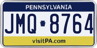 PA license plate JMQ8764
