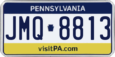 PA license plate JMQ8813