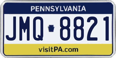 PA license plate JMQ8821