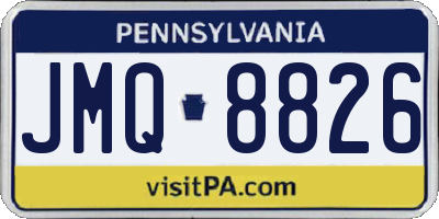 PA license plate JMQ8826