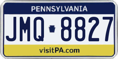 PA license plate JMQ8827