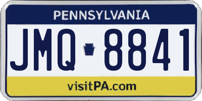 PA license plate JMQ8841