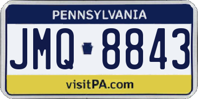 PA license plate JMQ8843