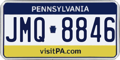 PA license plate JMQ8846