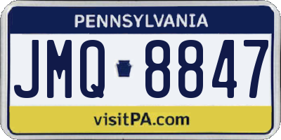 PA license plate JMQ8847