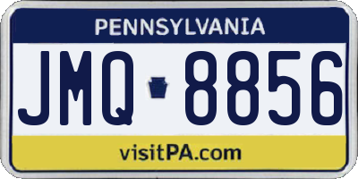 PA license plate JMQ8856