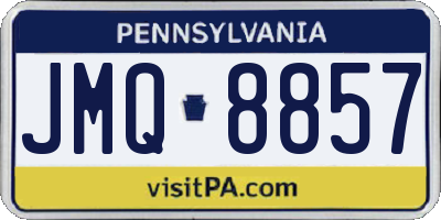 PA license plate JMQ8857