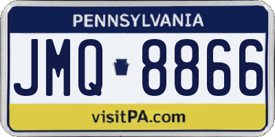 PA license plate JMQ8866
