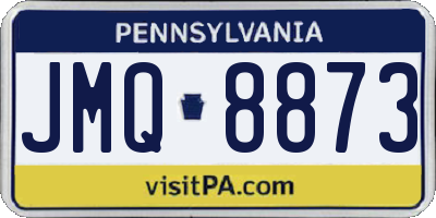 PA license plate JMQ8873