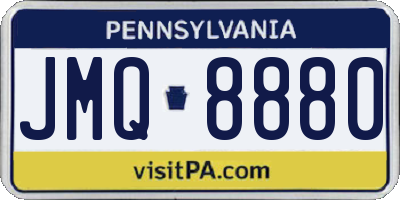 PA license plate JMQ8880