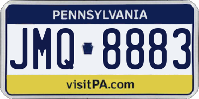 PA license plate JMQ8883