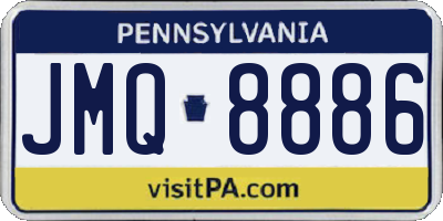 PA license plate JMQ8886