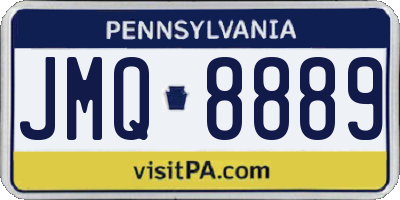PA license plate JMQ8889