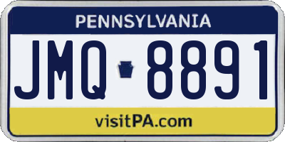 PA license plate JMQ8891
