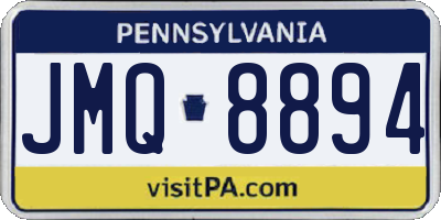 PA license plate JMQ8894