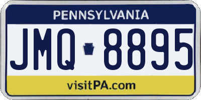 PA license plate JMQ8895
