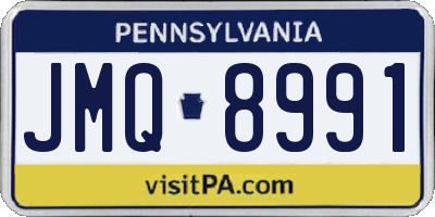 PA license plate JMQ8991