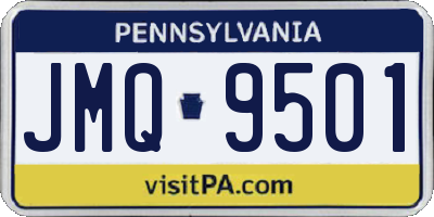 PA license plate JMQ9501
