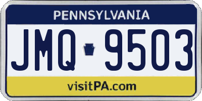 PA license plate JMQ9503
