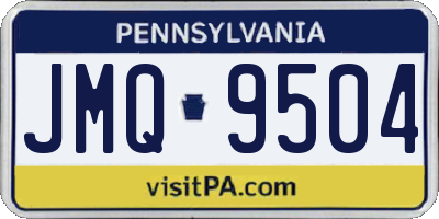 PA license plate JMQ9504