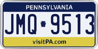PA license plate JMQ9513