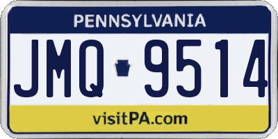 PA license plate JMQ9514