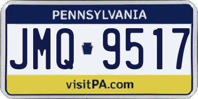 PA license plate JMQ9517