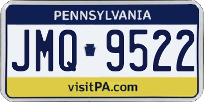 PA license plate JMQ9522