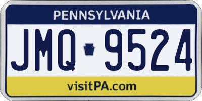 PA license plate JMQ9524
