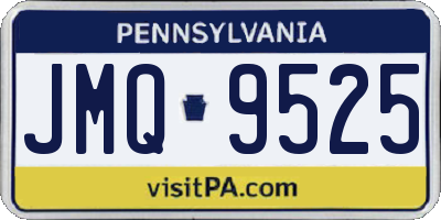 PA license plate JMQ9525