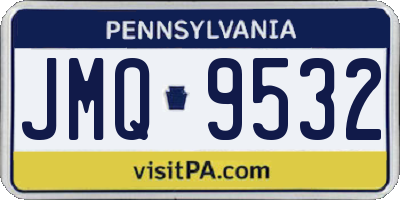 PA license plate JMQ9532
