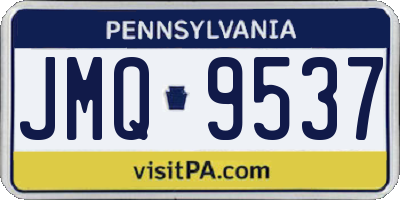 PA license plate JMQ9537