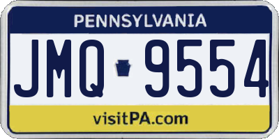 PA license plate JMQ9554