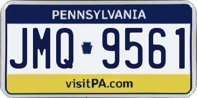 PA license plate JMQ9561