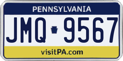 PA license plate JMQ9567